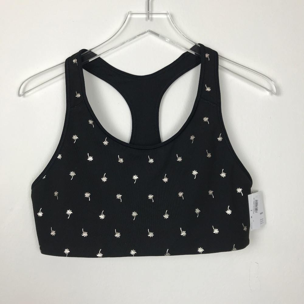 Old Navy| NWT Rosegold Palm Tree Sports Bra